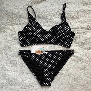 NWT - L Love Polka Dot Bikini